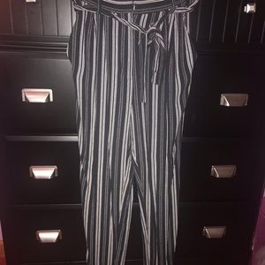 striped pants